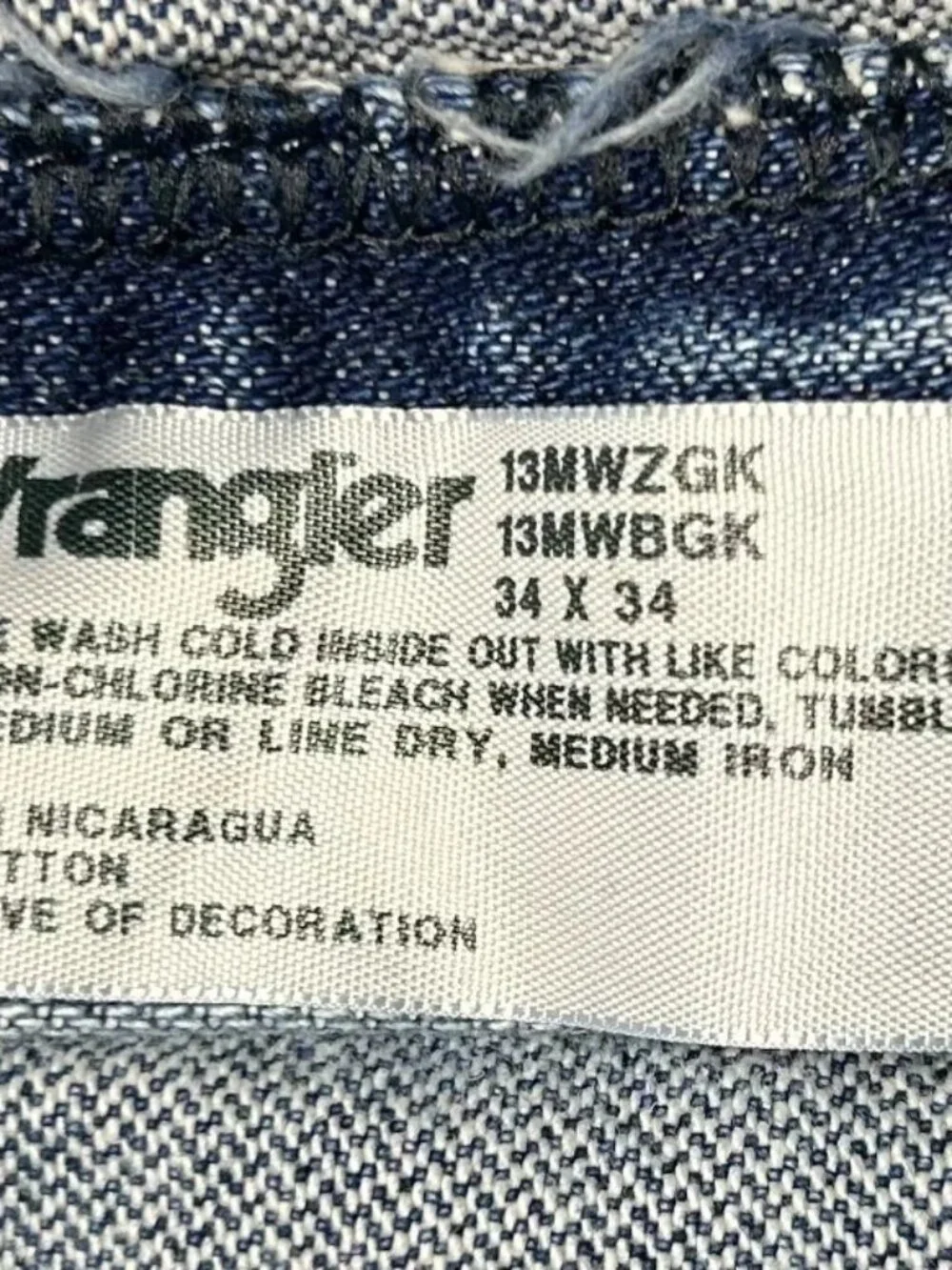 Wrangler George Strait Cowboy Cut Jeans Mens 32x34 Blue Stone Wash Regular Fit